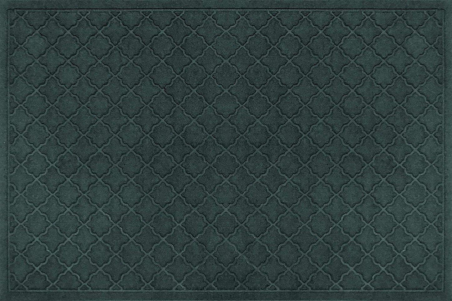 WaterHog Heavy Duty Doorway Mat, 3' x 5', Made in USA, Durable & Skid-Resistant Entryway Mat, Water-Trapping, Indoor/Outdoor Decorative Floor Covering, Cordova Collection, Evergreen