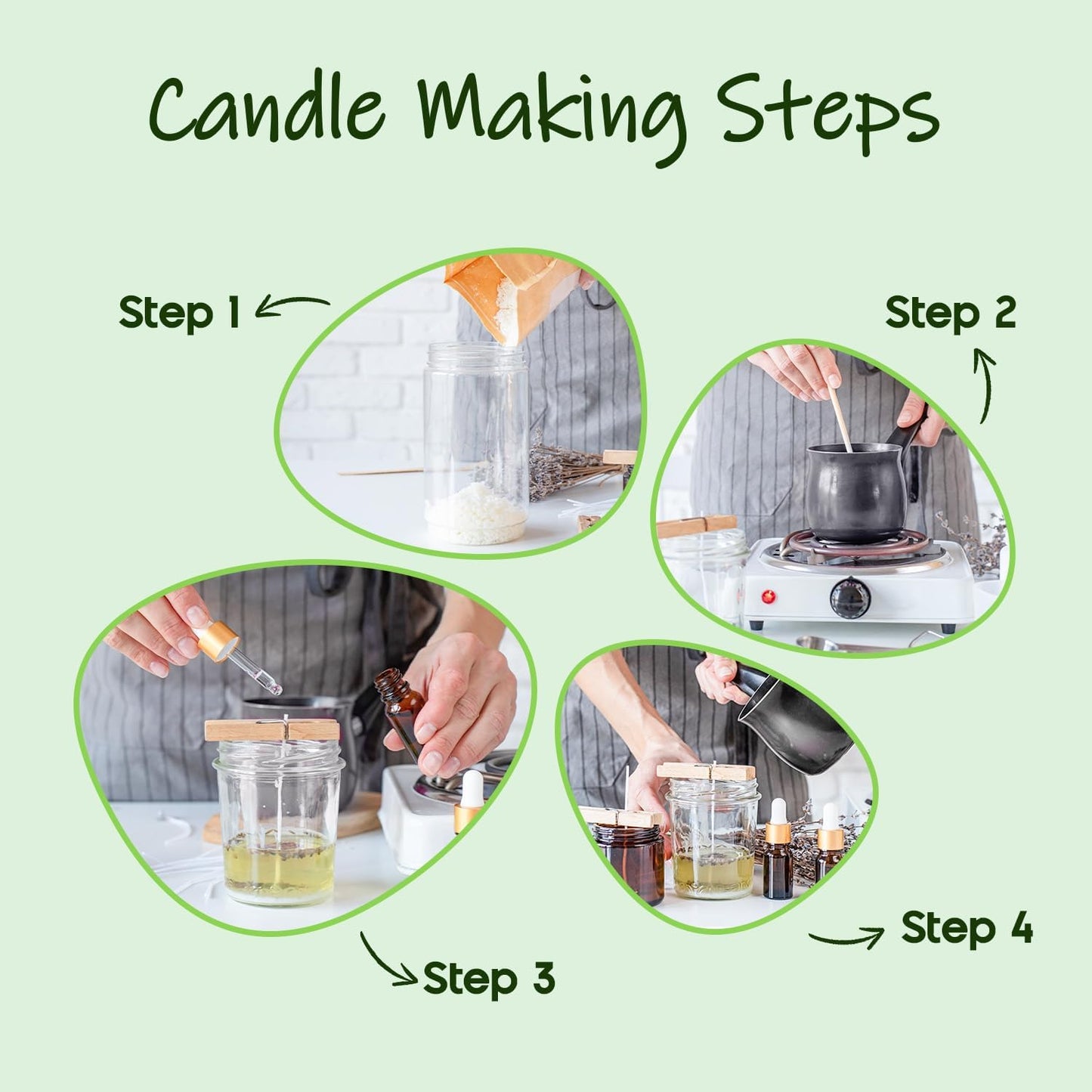 UNOTENA Soy Wax Flakes, Natural Candle Wax, Organic Soy Wax for Candle Making from Farm, No Additives, Harmless and Pure [ 20LBS ]