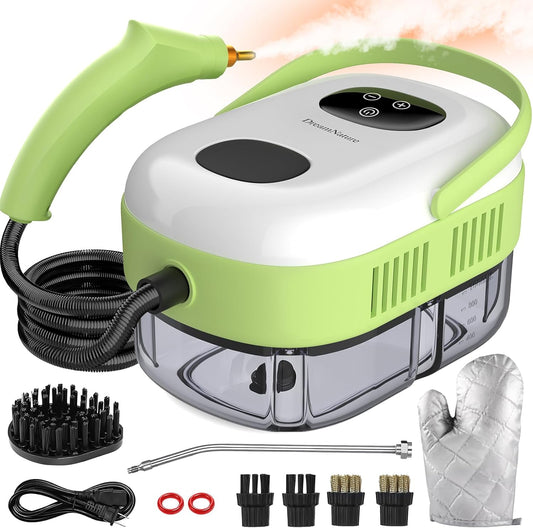 2500W Portable Handheld Steam Cleaner for Car, Large Capacity 10s Fast Heating Steamer for Cleaning with 9 Pieces Accessories, Heavy Duty Plug-and-Play Steam Cleaner for Home|Car|Kitchen|More