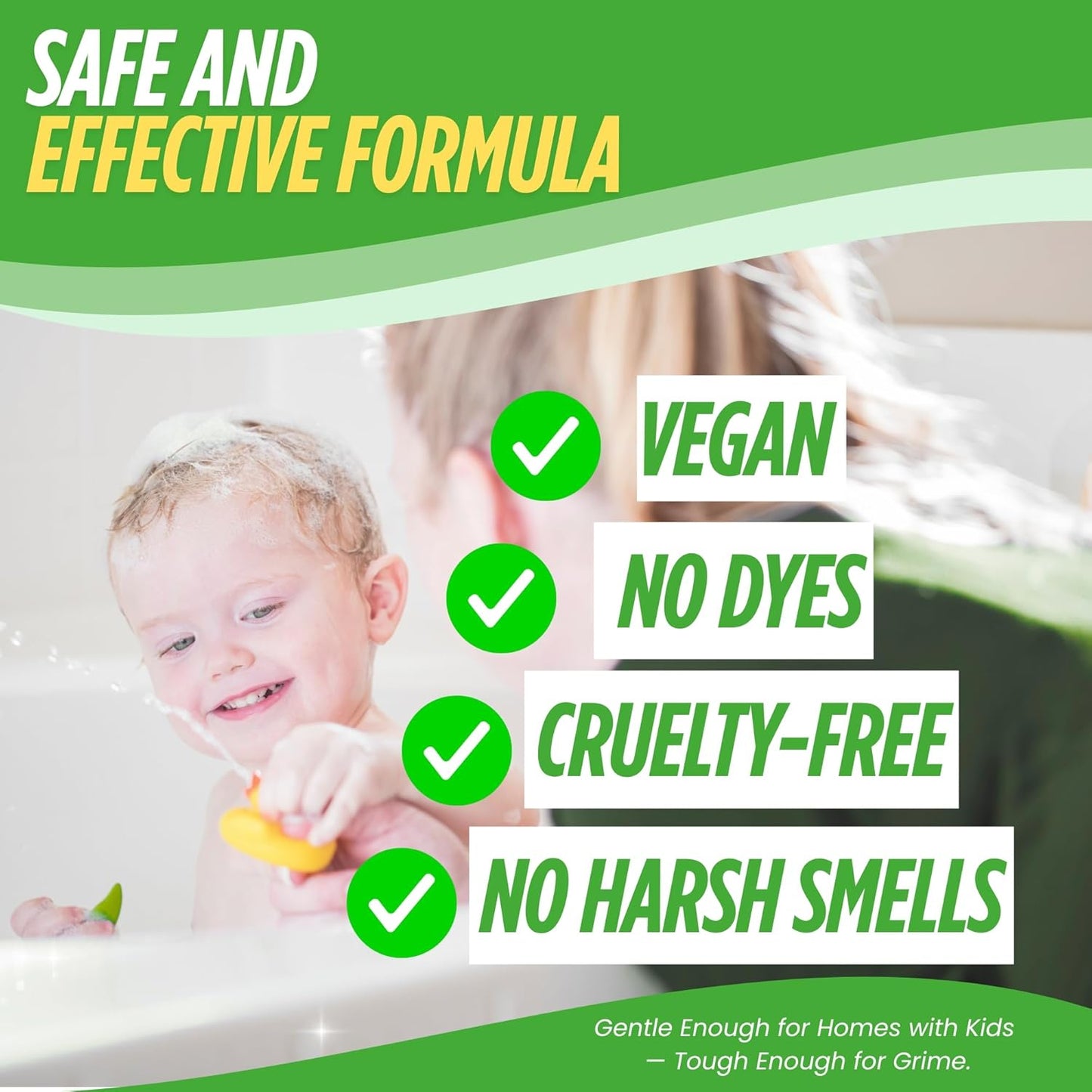 Oh Yuk Tub and Tile Cleaner – All-in-One Spray for Tubs, Tile, Shower Walls, and More | Removes Soap Scum and Residue | Biodegradable, Vegan, Cruelty-Free Formula | Made in USA