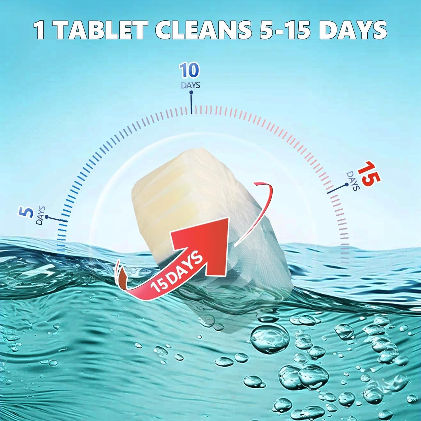 Toilet Bowl Cleaner Tablets, Automatic Toilet Bowl Cleaners, Long-Lasting Toilet Tabs Drop in Tank for Deodorizing & Descaling, Green & Yellow, 12 Packs