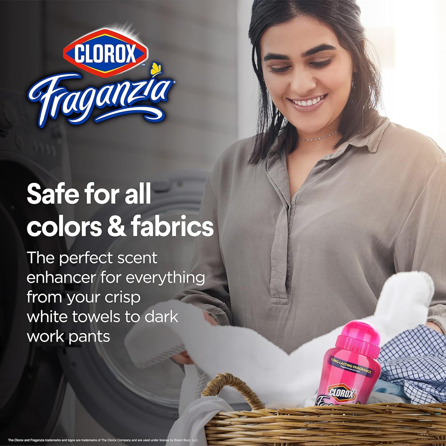 Clorox Fraganzia Laundry Scent Booster Crystals in Spring Scent - Scented In-Wash Freshener Beads for Fresh, Clean, Great Smelling Clothes and Linens, Twin 18 Oz - 6 Pack