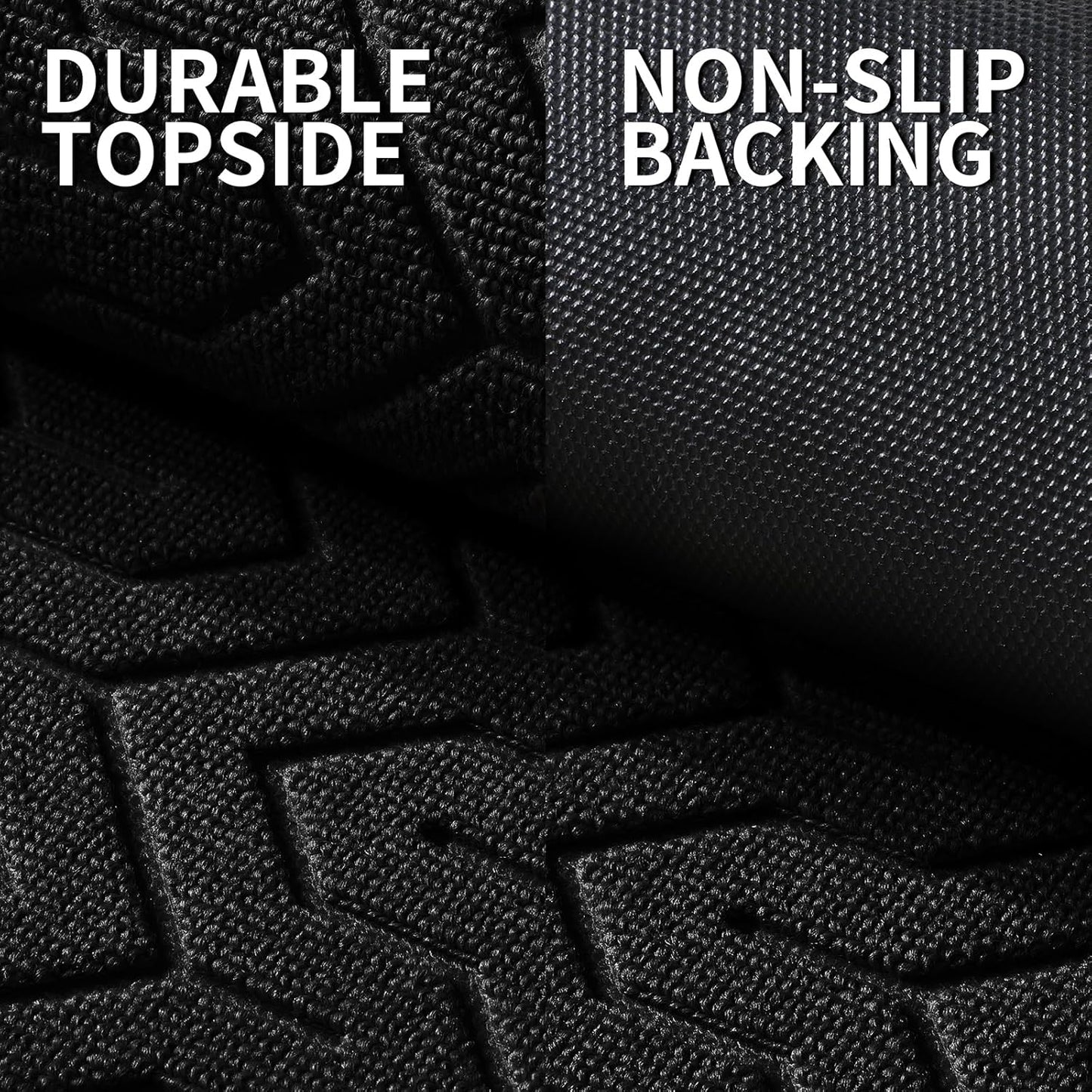 Yimobra Front Door Mat Outside Entrance 29.5x17, Waterproof Heavy Duty Outdoor Mats for Front Door, Non Slip Rubber Entry Mat for Garage Patio, Black