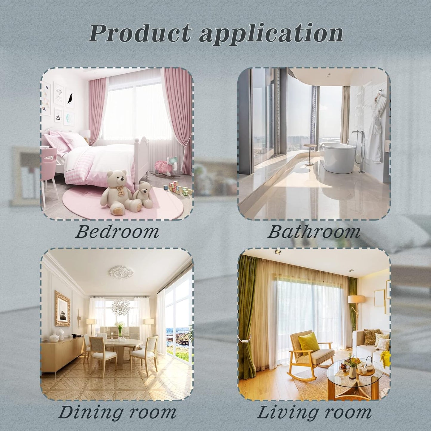 Hion Magnetic Curtain Tiebacks Beige 4 Pack, Curtain Tiebacks Buckles Holdbacks Holders Hooks Clip for Home Bedroom Office