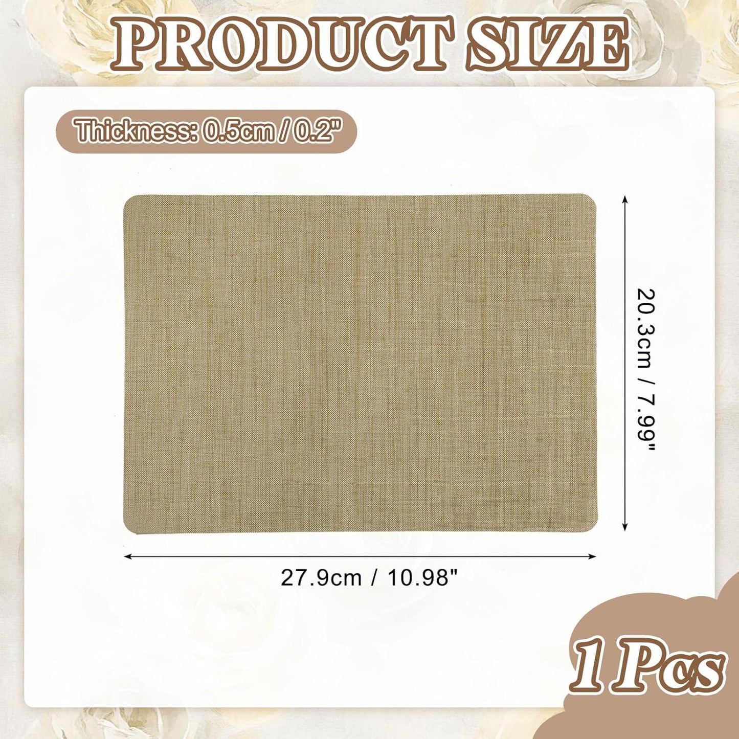 PATIKIL Linen Repair Patch, 8 x 11 Inch Self-Adhesive Linen Fabric Repair Patches for Sofa Couch Clothes Handbag Tents Car Seats Furniture, Khaki