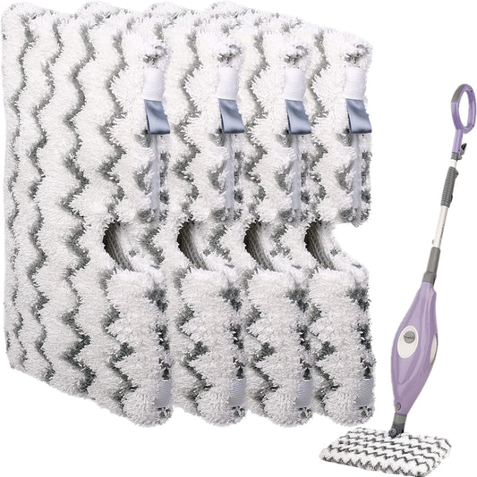 F Flammi Heavy-Duty Steam Mop Replacement Pad for Shark Steam Pocket Mop S3501 S3601 S2901 S2902 S3550 S3801 S3901 SE450 S3601D S3901D for All Hard Floors Soft Scrub Mop Pad for Shark