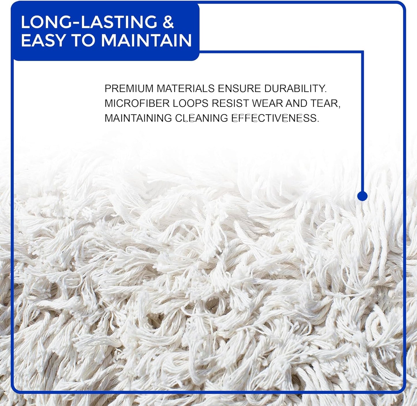 Nine Forty Industrial-Grade 24x5 Cotton Dust Mop Head Refills, Perfect Replacement for Busy Home, Gym, Industrial and Commercial Spaces, Heavy-Duty Mop for Janitorial & Housekeeping Needs - 1 Pack