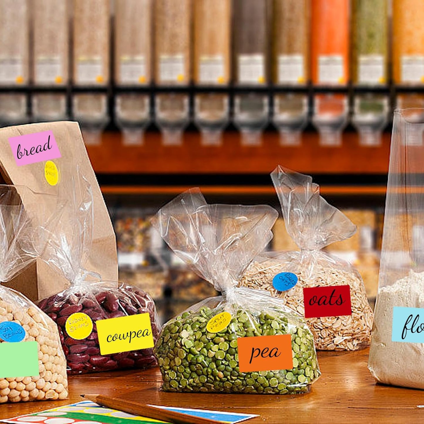 2×3 Inch Orange Removable Thermal Labels,Writeable,Removable,Thermally Printable,300 Sheets per Roll with Perforated Lines