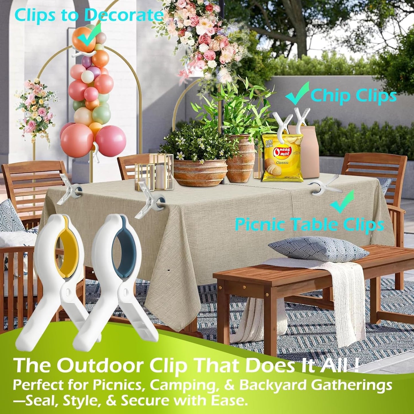 Extra LargeTowel Clips for Beach Chairs,3.7 Inch Beach Towel Clips,Towel Clips Strong gripping Power Suitable for Family Vacation and Poolside Leisure