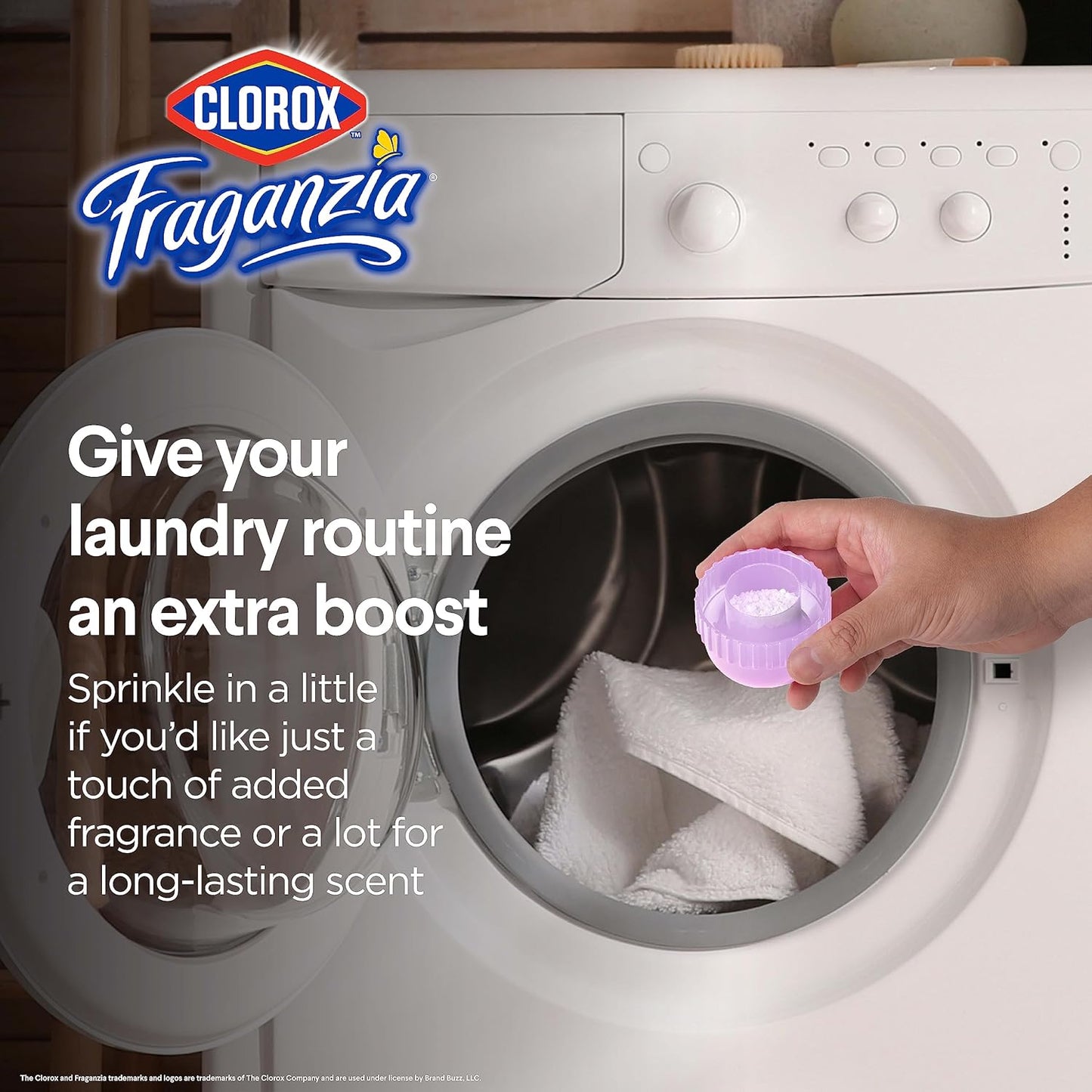 Clorox Fraganzia Scent Boosting in-Wash Laundry Crystals, Lavender - 12 Count - 18 Oz Each | Laundry Freshener Beads in Lavender Scent for Fresh, Clean, Great Smelling Clothes