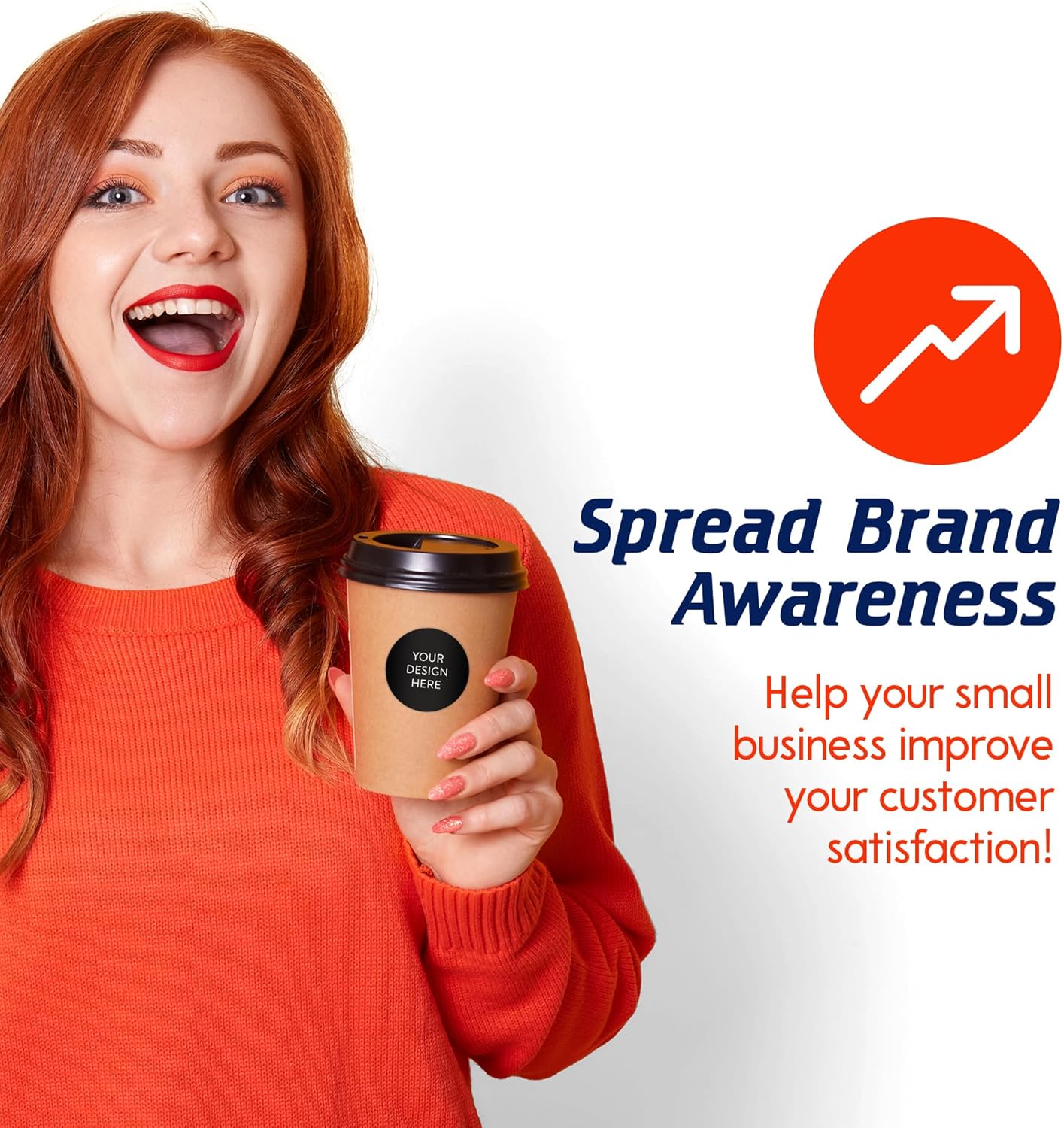 5-1000 Custom Vinyl Stickers - Upload Your own Image, Text, Design, Logo - Personalized Logo Labels for Handmade, Packaging, Bottle, Jars, Candle, Brand Stickers (Black, 1x1)