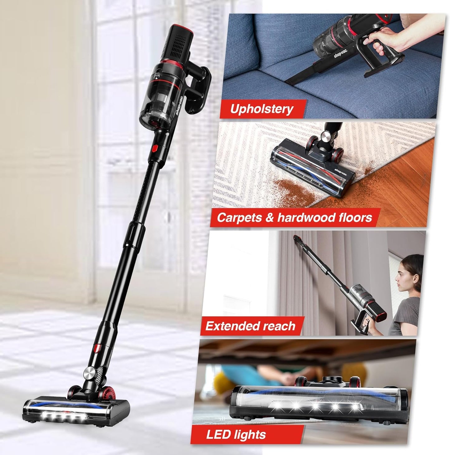 Shop-Vac Rechargeable Cordless Stick Vac