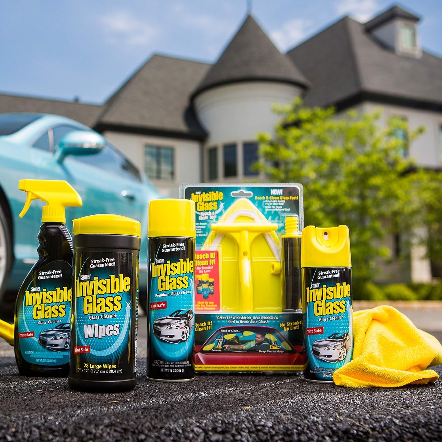 Invisible Glass 91163 Premium Aerosol Glass and Window Cleaner for Auto and Home, Streak-Free, Ammonia-Free, Tint-Safe, 15 oz