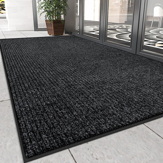 Vicwe Indoor Outdoor Door Mat,4'x8' Heavy Duty Front Door Mat, Non-Slip Washable Doormats Entrance Mats, Dirt Resistant and Absorbent Doormat, Commercial Outdoor Entrance Floor Mat for Home Office
