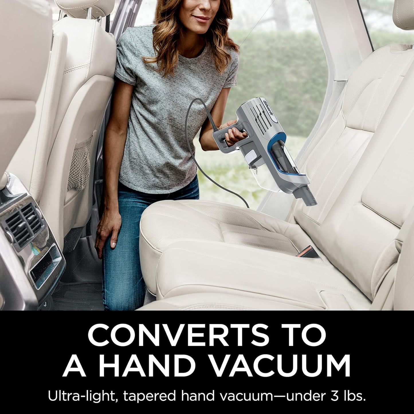 Shark | Corded Stick Vacuum Cleaner | Vertex Ultralight | Removable Handheld Vacuum | Pet Hair Vacuum for Carpet and Hard Floor | Powerful Suction | No Hair Wrap | 3 Attachments Included | HZ2002