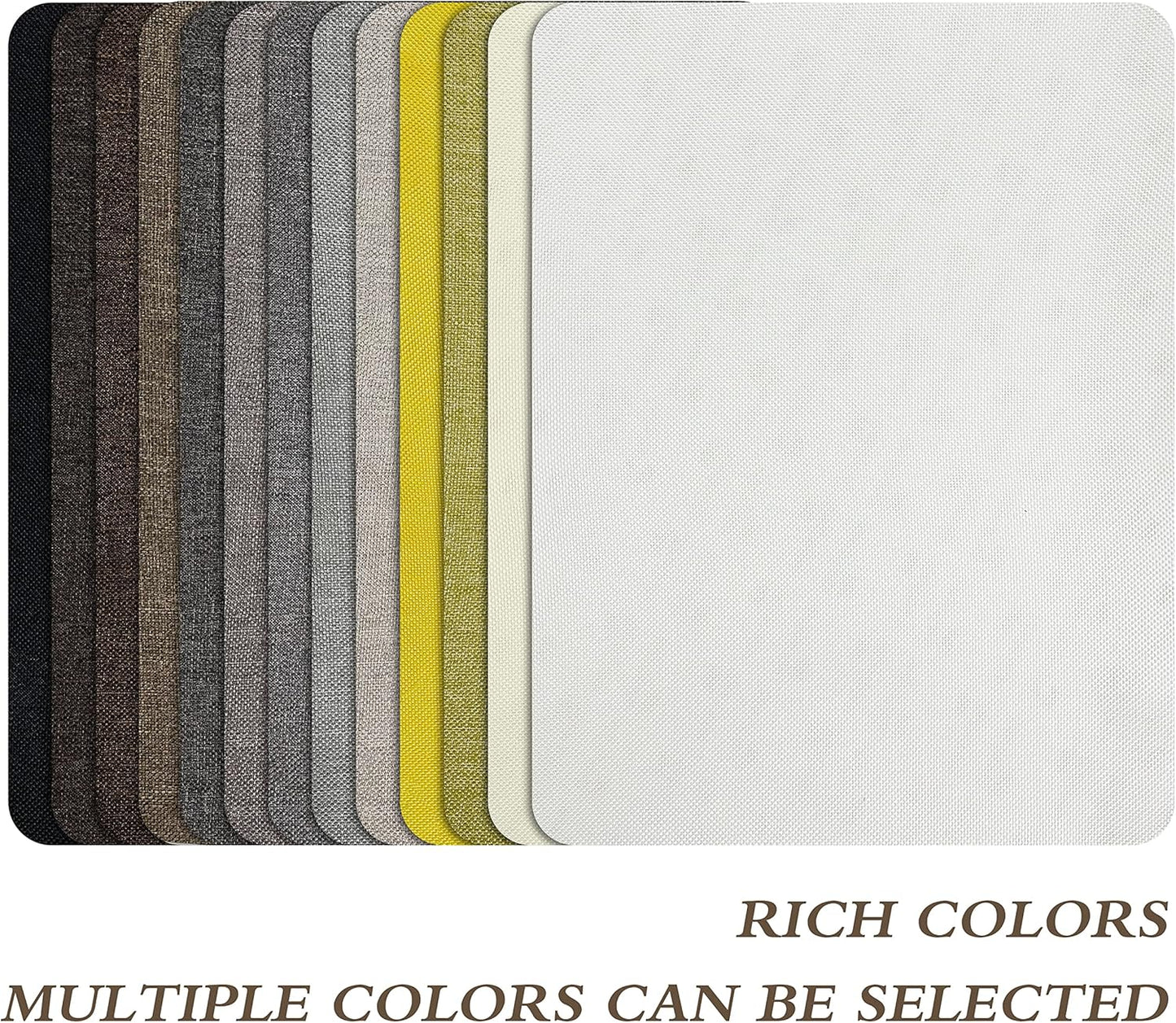 Fine Linen Repair Patches - Self-Adhesive Fabric Patches, 8x11 inch, 2 PCS, Multi Color, for Sofa and Clothes Repair